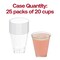 Clear Square Bottom Disposable Plastic Shot Cups - 2 oz. (500 Cups)